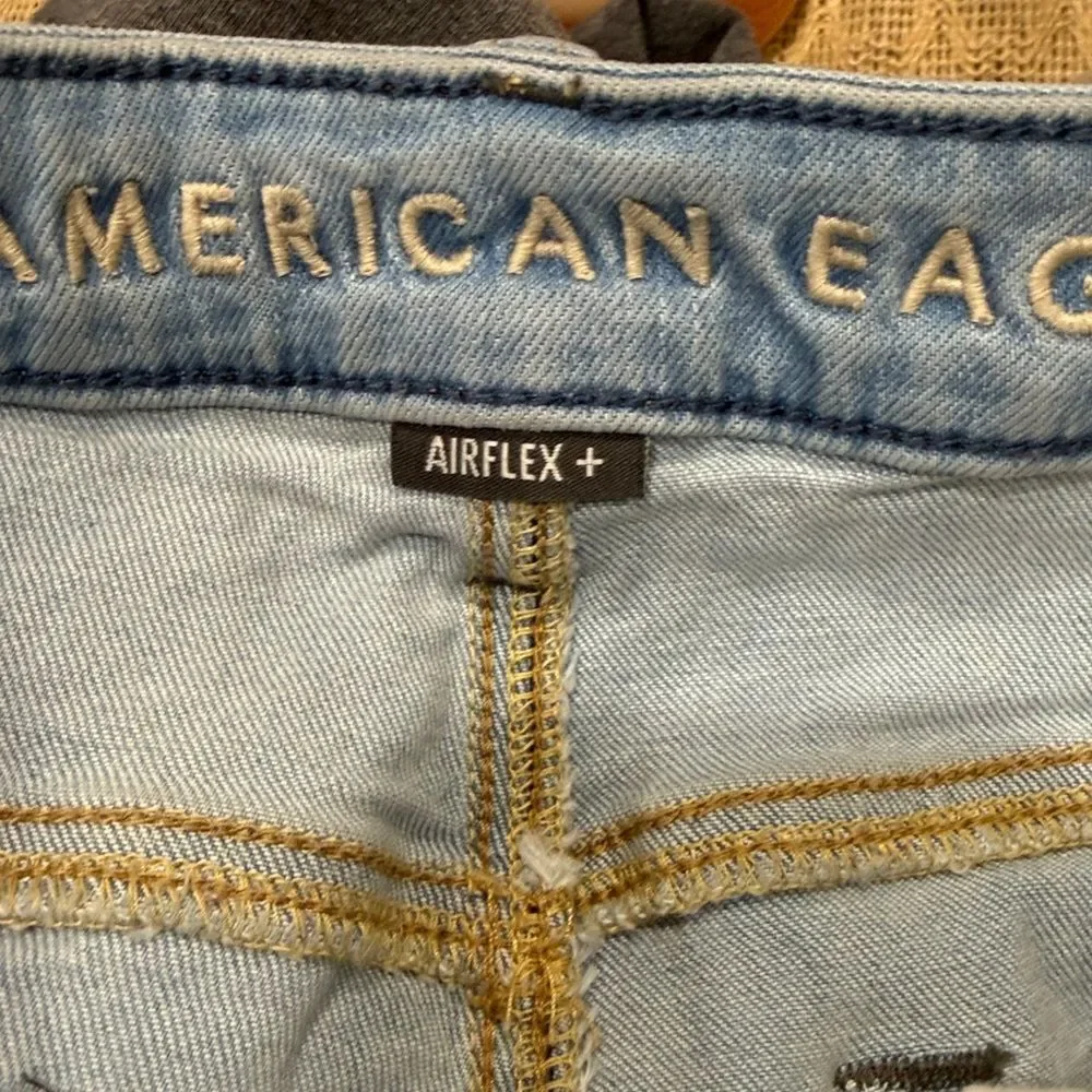 American Eagle Slim Straight Jeans Mens 31x32 Light Wash Stretch Denim
